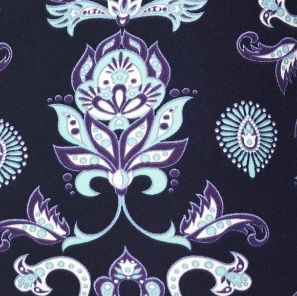 LEGGINGS DEPOT PURPLE Multi Color Floral Print Full length Leggings Size 10 NWT - Picture 3 of 3